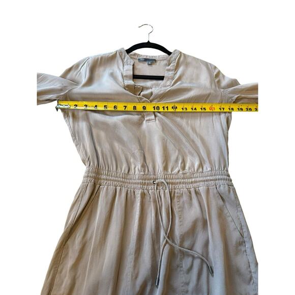 Vince Women's Cafe Ole Tunic Dress Size M, Pockets, Button Closure, Long Sleeves - Picture 11 of 12
